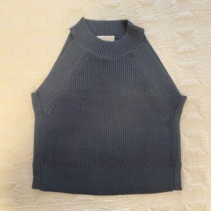 Aritzia Crevier Sleveleess High Neck Crop Top size XS NWOT